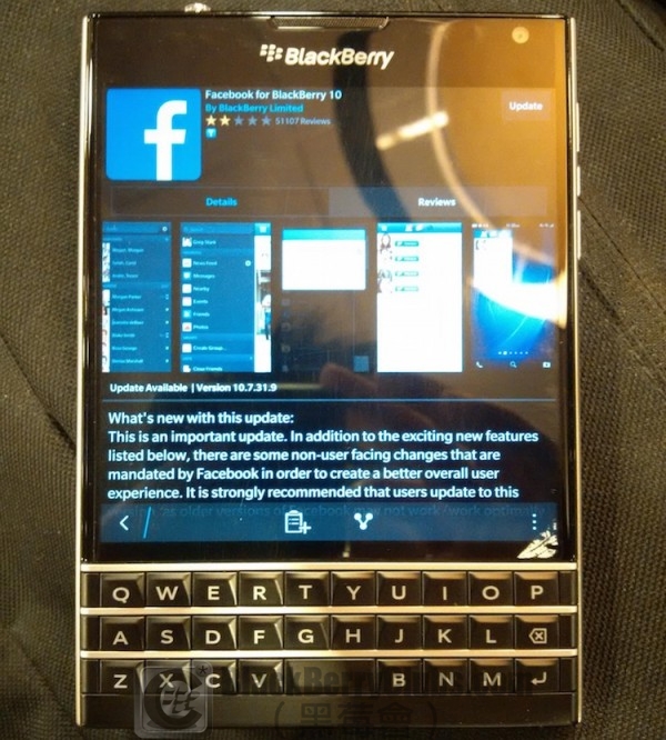Facebook for BlackBerry 10 BlackBerry World Update_001